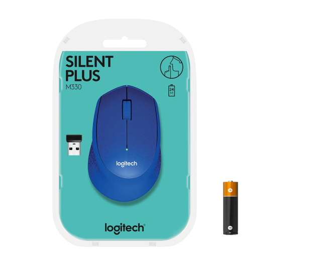 Logitech OUTLET - M330 Silent Plus (niebieska) - 1427680 - zdjęcie 12